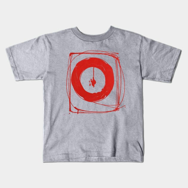 Red Scream Kids T-Shirt by gencodemirer